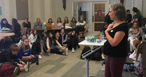 Students ask anonymous health questions during class meetings