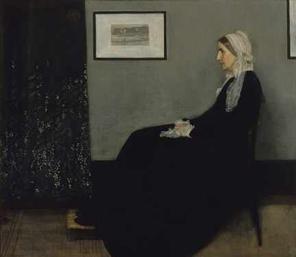 James Whistler’s “Arangement in Grey and Black,” more commonly known as “Whistler’s Mother” (1871) is currently on display at the de Young.