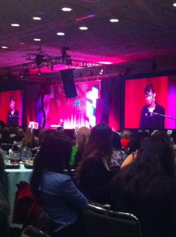 Butterscotch, a beatboxer and singer, showcased her talents for the attendees at the Professional BusinessWomen of California conference at the Moscone Center today. 