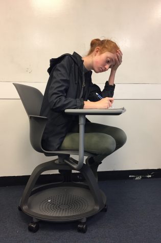 Sophomore Kate Ward writes a creative story for the Kate Chopin Writing Competition. Each story will be judged by the English department and the winner will be named at an assembly later this year.