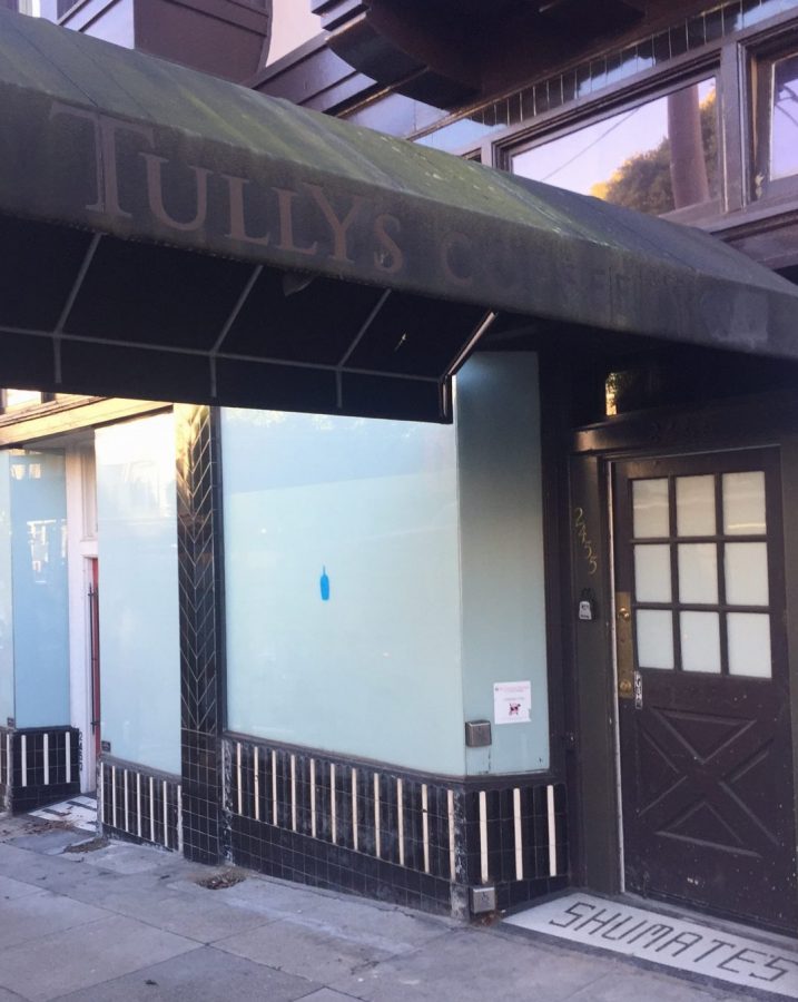 Previous Tully's Coffee, Blue Bottle undergoes renovation before opening to the public, including students. The space has been vacated for three years.