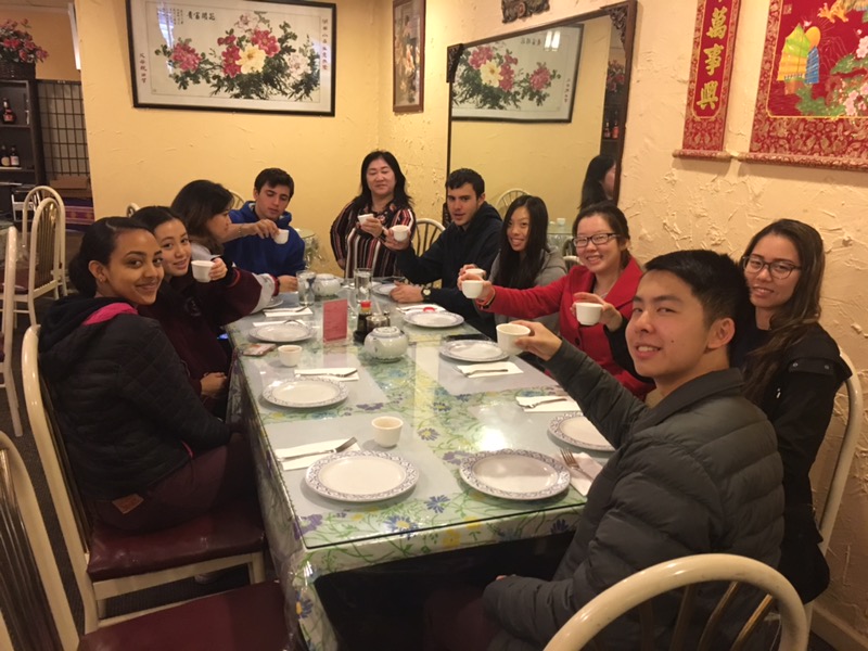 The Mandarin class ate traditional Chinese food to celebrate the Lunar New Year. Mandarin teacher Yuhong Yao wanted to celebrate the holiday together as a class.