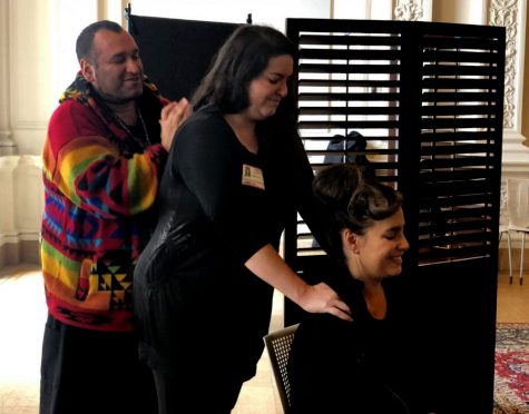 Faculty receive massages