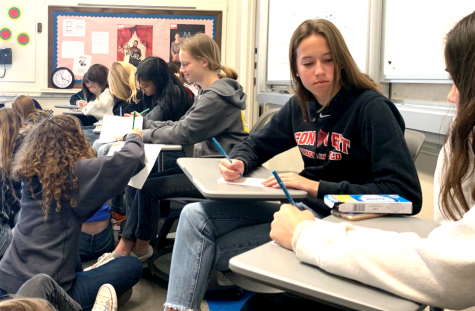 Students set personal goals during meetings
