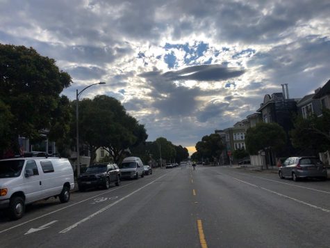 View of junior Lily Peta’s 7 a.m. walk to start her daily routine. Many popular streets such as Lake St and John F Kennedy Dr are partially closed to traffic to encourage social distancing among pedestrians and cyclists.