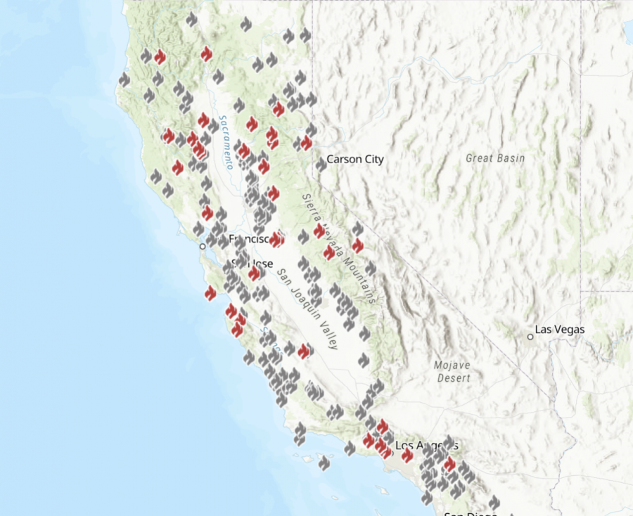 There are over 5,762 fire incidents in California with the most recent fires on Aug. 18 and Aug. 19. The hot weather and lightning storms worsened the fires. 