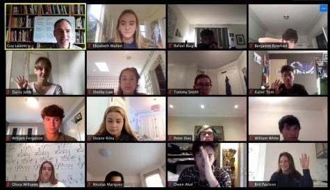 The global politics class finishes their last class of the second session. The class will reconvene next year in January.