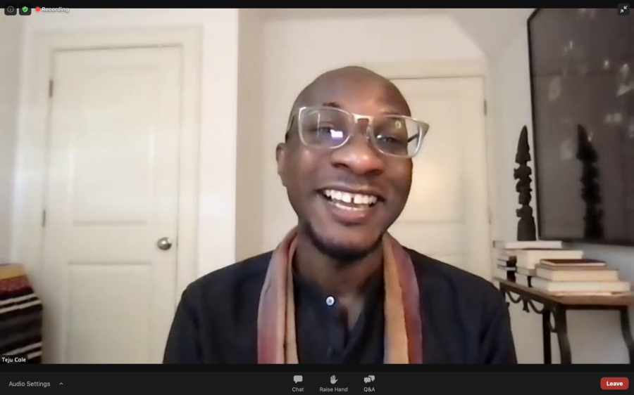 Harvard Professor Teju Cole speaks to the student body about his experiences with racial and societal injustices. The webinar lasted over an hour, so students continued their day with 2-hour blocks instead of 2.5-hour blocks.

