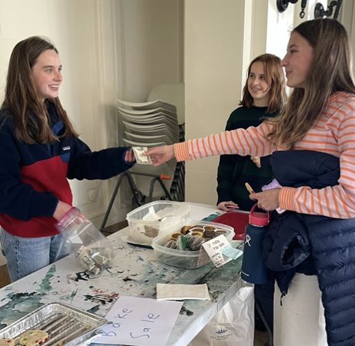 Students purchase home baked goods in the Main Hall at the Broadway campus. The SF Marin Food Bank distributes around 1,300,000 meals every week. 