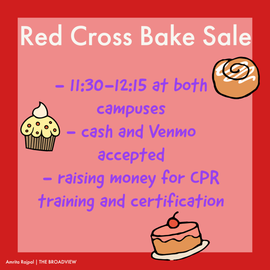 Red Cross bake sale