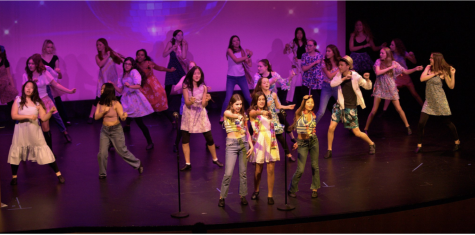 A scene from the fall musical cabaret, titled “Broadway on Broadway” that was performed in October. During the production students will be involved in every aspect of it; from acting and directing to set design and stage management.
