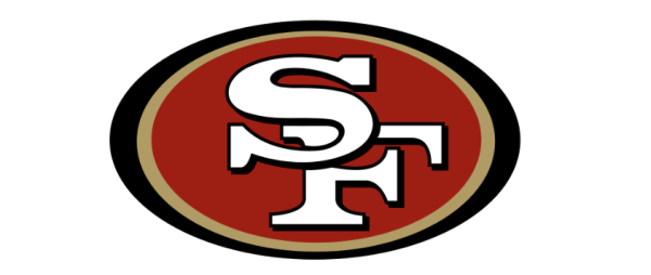This image depicts the logo of the San Francisco 49ers. The team is named after the prospectors who arrived in Northern California in the 1849 Gold Rush.