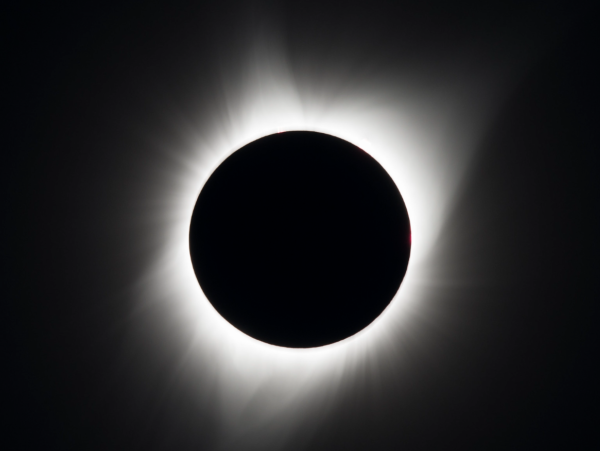 Photo taken by NASA from the most recent visible solar eclipse in the US in 2017. This solar eclipse will be the last visible eclipse in the US until 2044. 