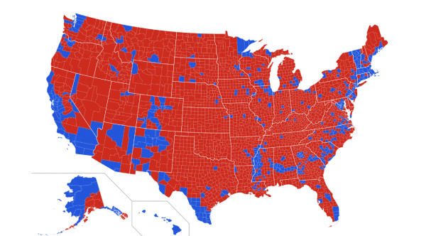 The 2016 presidential map that made Donald Trump the 45th president. The 2024 election map was very similar, resulting in the same outcome. 
