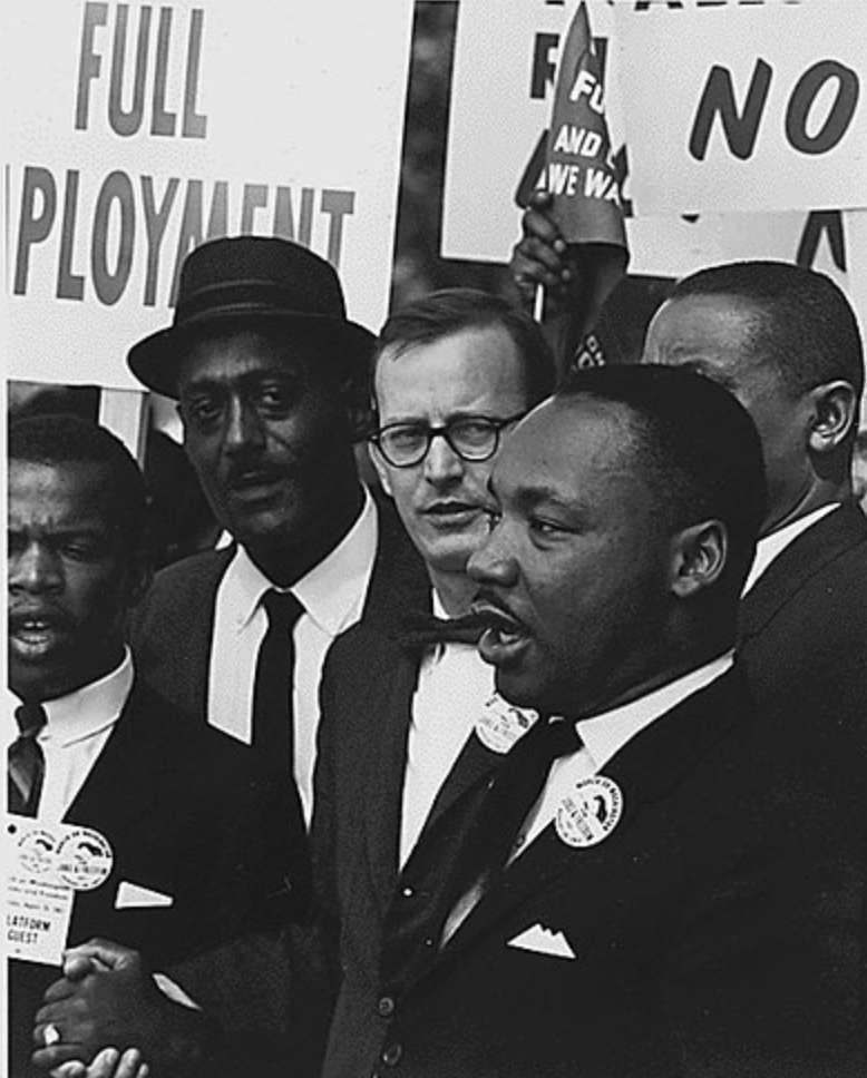 Dr. Martin Luther King, Jr. at the 1963 March on Washington. Students gathered in chapel today to honor Dr. King’s legacy.