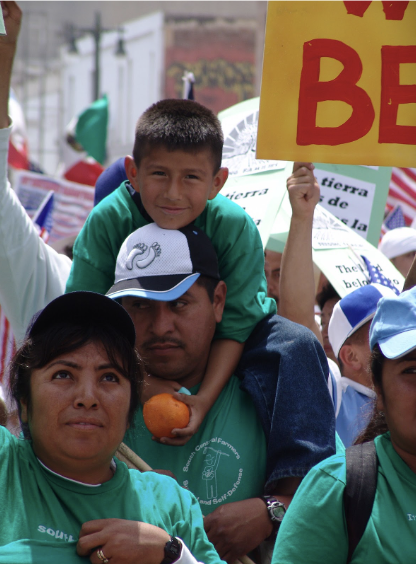 The Immigrant Rights March for Amnesty took place in Los Angeles California in May of 2006. Similar protests have emerged as a result of Trump pushing more mass deportation initiatives.