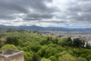 View from the Alhambra in Granada, Spain. This was one of the main sites of the trip, a beautiful destination and a symbol of the country's complex history and culture. 