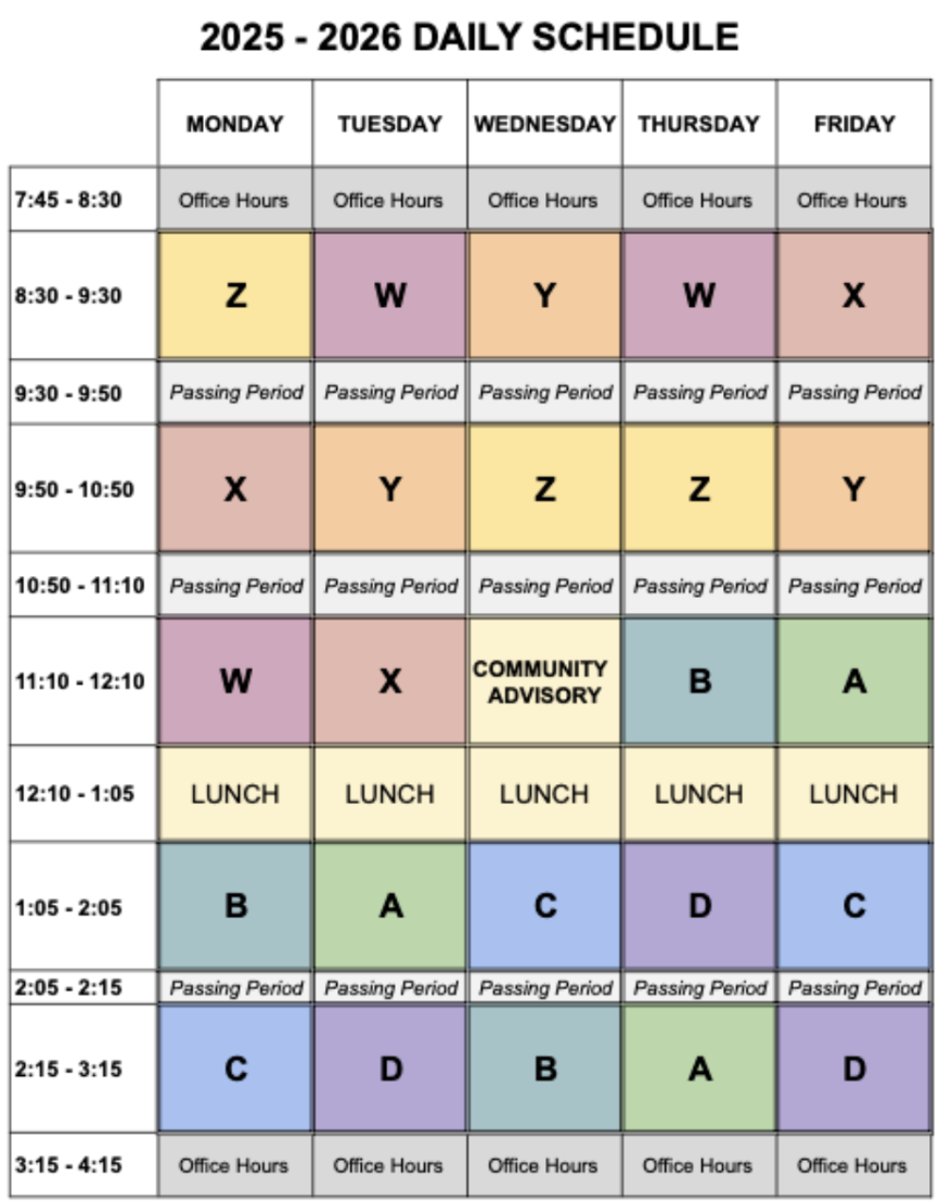 New year, new schedule