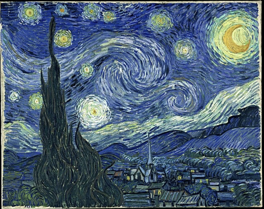 This year's theme for Homecoming is starry night, which refers to one of Van Gogh’s famous paintings “A Starry Night.” This oil-on-canvas picture is a painting of his view from his asylum window in France.