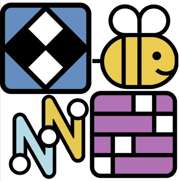 The icons for the Mini Crossword, Spelling Bee, Strands, and Connections. The New York Times also has a games app with special features.