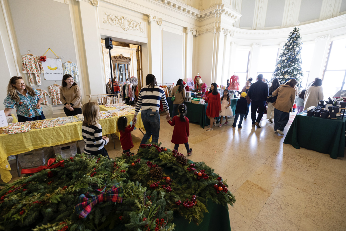 As part of the annual community festivities on Broadway, “Christmas on Broadway” is an event that consists of many different stations like gingerbread house decorating, boutique vendors, and other family-friendly activities. It takes place in the Flood Mansion and many students volunteer to help run the event.