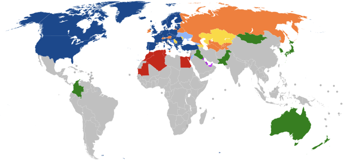 The map shows the 32 current NATO member states. The US’ decision to forcibly annex Greenland would threaten the existence of the 75 year old treaty. 