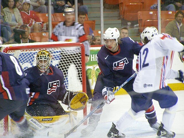 Slovenia vs. USA at the IIHF World Hockey Championship. This was taken in Halifax, Canada on May 4, 2008.